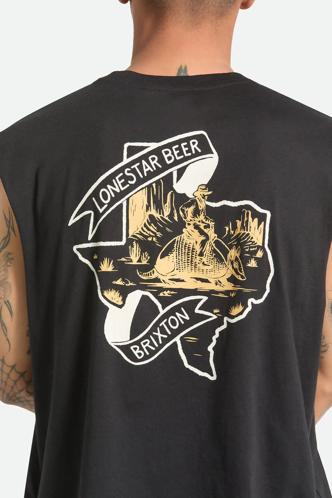 Brixton Mens Tank Top Lone Star Armadillo Muscle T-Shirt