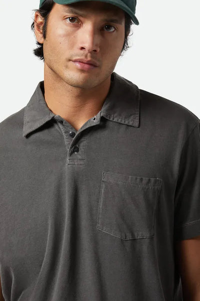 Brixton Mens Knit Vintage Wash Polo