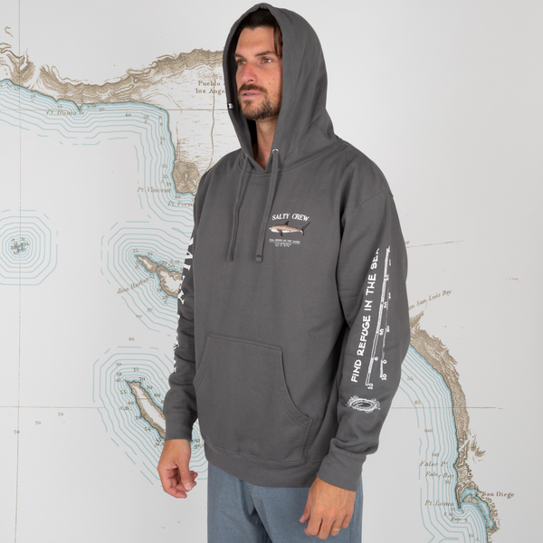 Salty Crew Mens Sweatshirt Bruce Hood Fleece