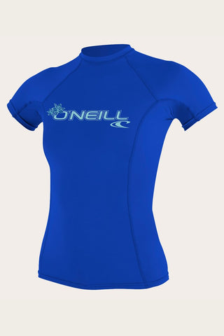 Oneill Womens Rashguard Basic Skins SS Crew