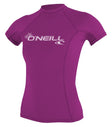 Oneill Womens Rashguard Basic Skins SS Crew