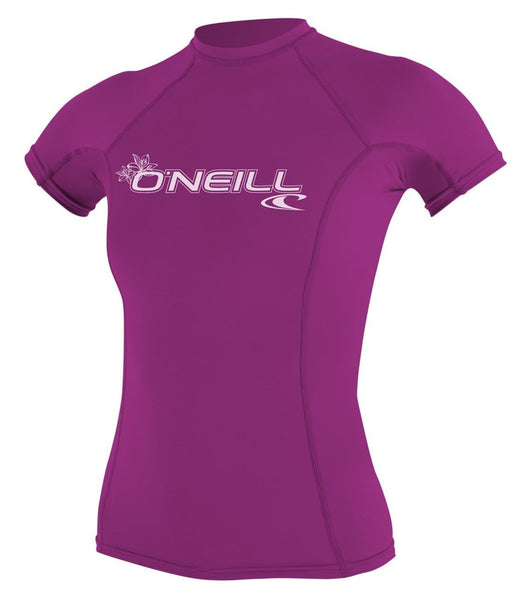 Oneill Womens Rashguard Basic Skins SS Crew