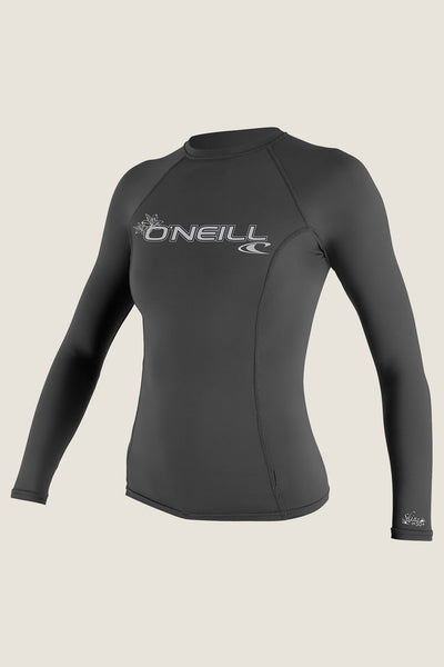 Oneill Womens Rashguard Basic Skins LS Crew