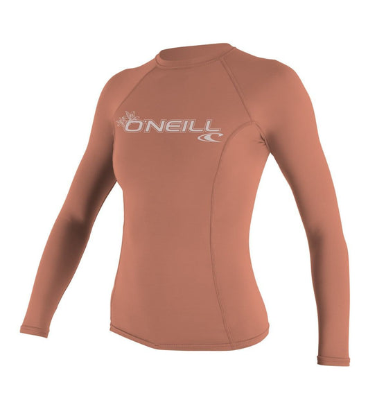 Oneill Womens Rashguard Basic Skins LS Crew