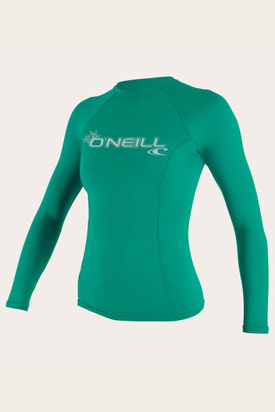 Oneill Womens Rashguard Basic Skins LS Crew