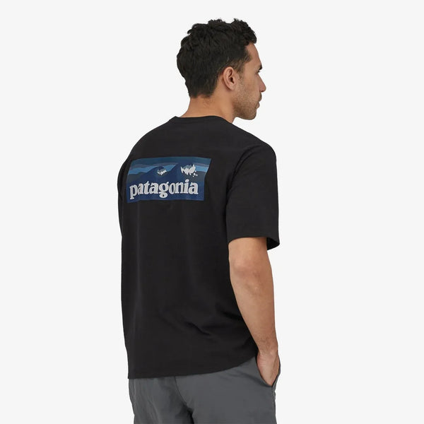 Patagonia Mens Shirt Boardshort Logo Pocket Responsibili-Tee