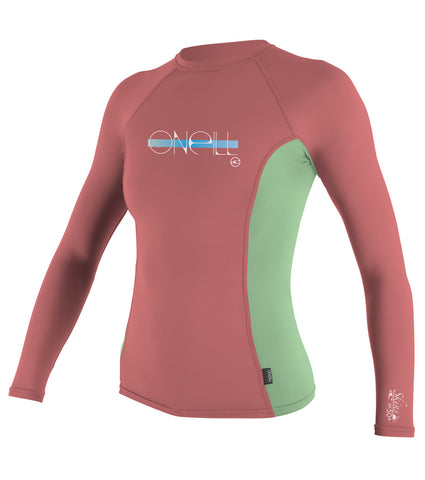 Oneill Girls Rashguard Skins LS Crew