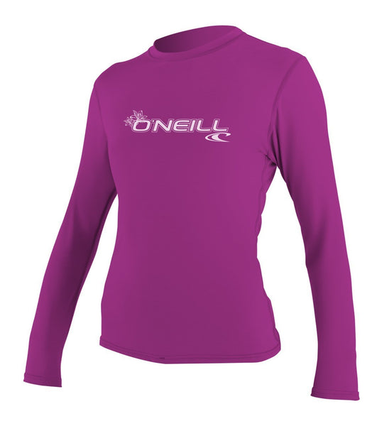 Oneill Womens Rashguard Basic Skins LS Rash Tee