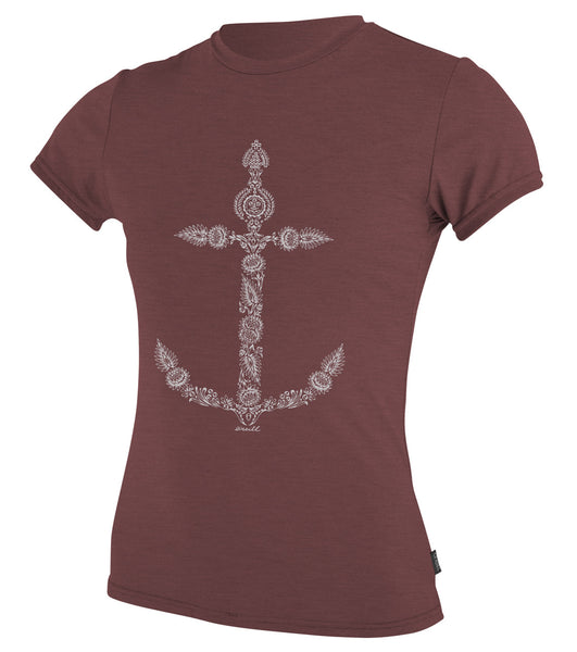 Oneill Girls Rashguard Hybrid SS Surf Tee