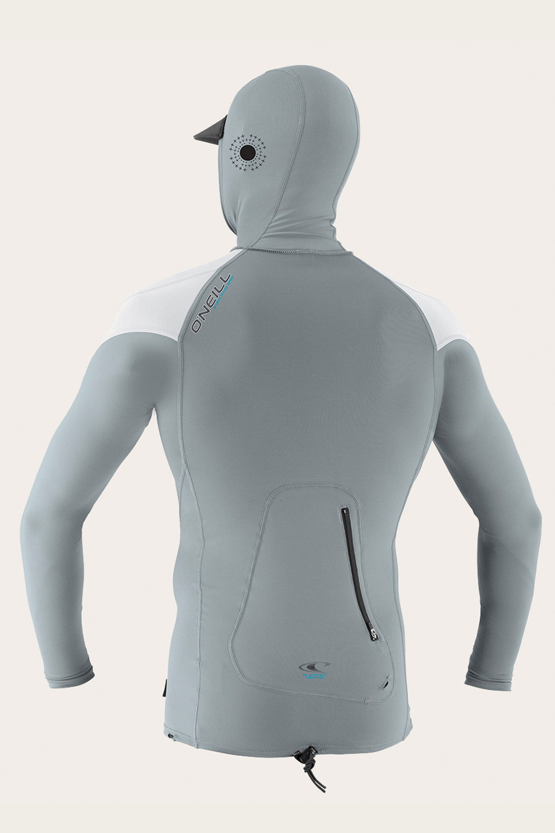 Oneill Mens Rashguard Skins O'zone Long Sleeve Hooded – Hansen