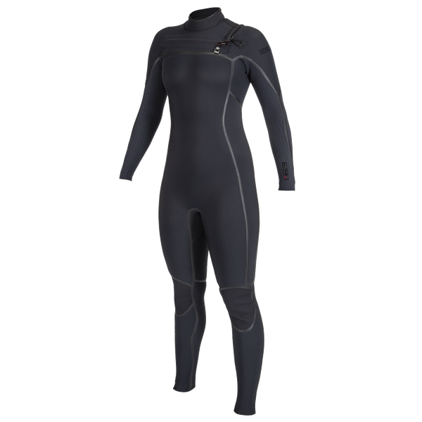 Oneill Womens Wetsuit Hyperfreak Fire Chest Zip 4/3+mm Fullsuit