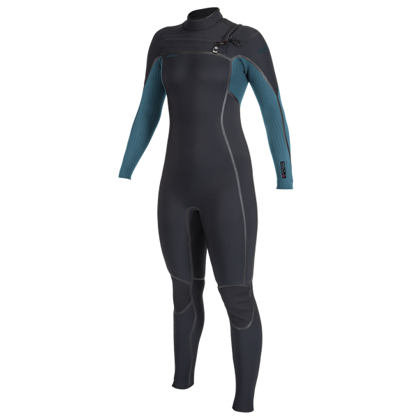 Oneill Womens Wetsuit Hyperfreak Fire Chest Zip 4/3+mm Fullsuit