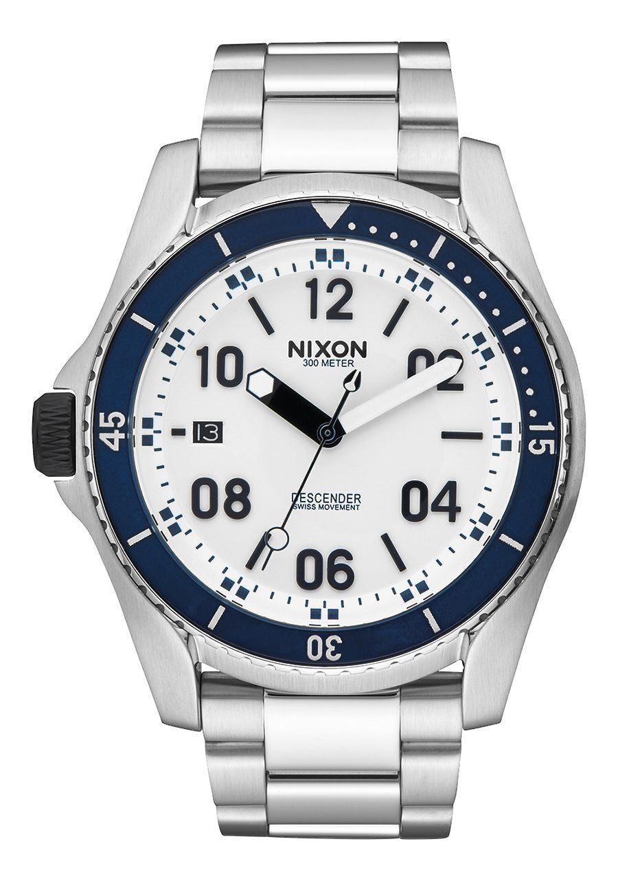 NIXON DESCENDER BLUE SUNRAY　時計　メンズ Sentry Stainless Steel Watch | Blue Sunray | Men's Stainless
