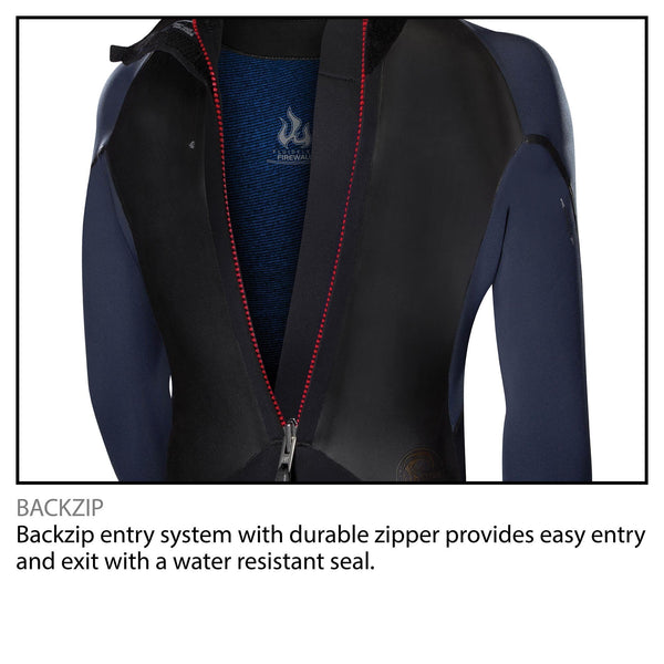 Oneill Mens Wetsuit Epic Back Zip 4/3mm Fullsuit
