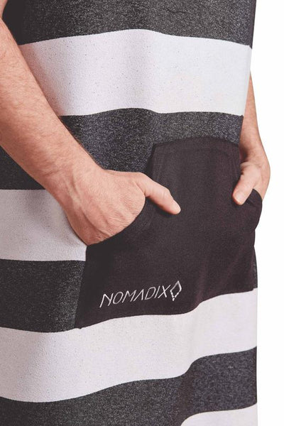 Nomadix Towel Stripes Noll Black Changing Poncho