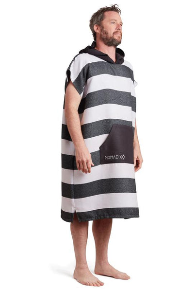 Nomadix Towel Stripes Noll Black Changing Poncho