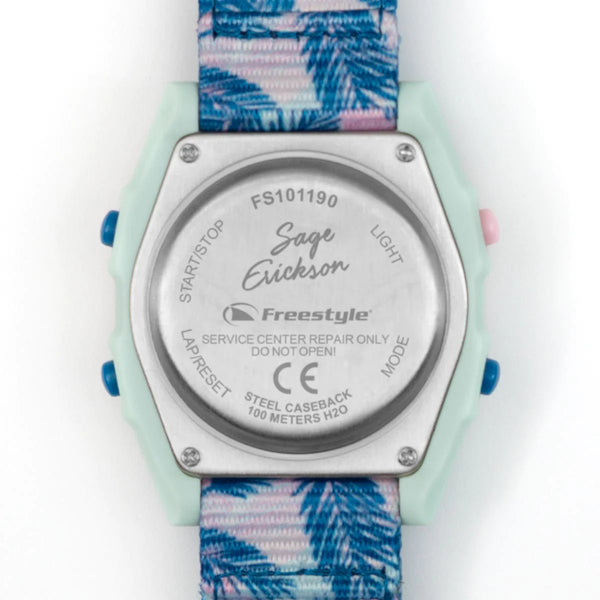 Freestyle Watch Shark Clip Sage Erickson Signature Blue Sage Palm