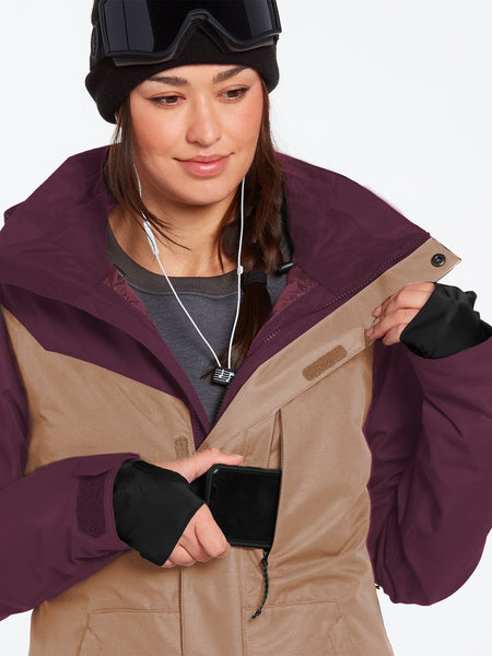 Volcom Womens Snow Jacket Pine 2L TDS Infrared