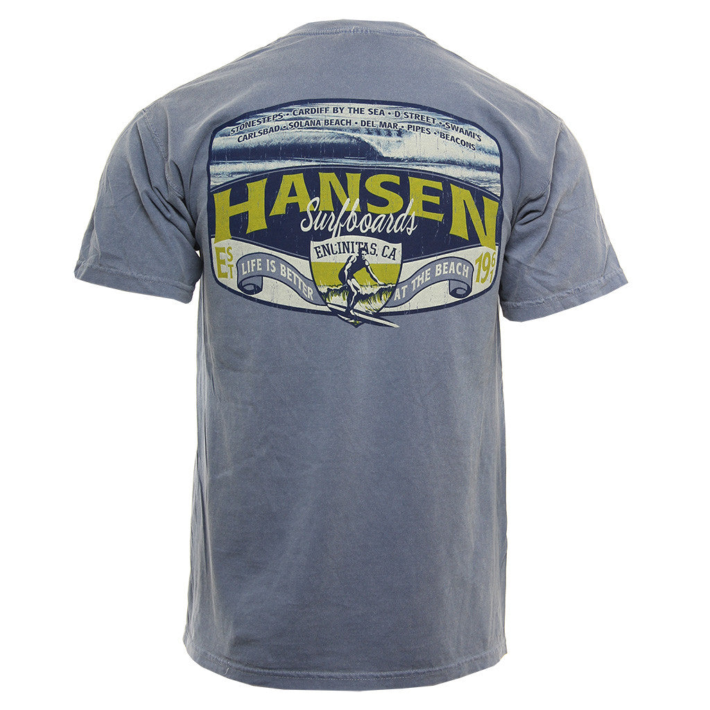 Hansen Mens Shirt Canopy Surf Blue