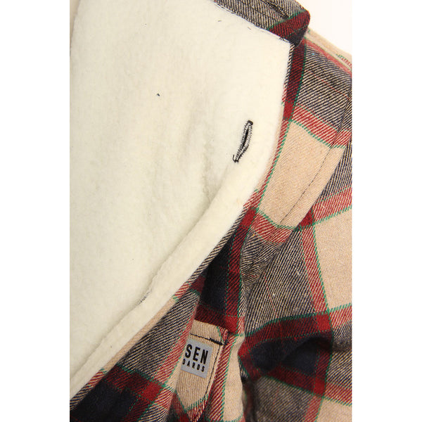 Hansen Mens Woven Jason Sherpa Flannel