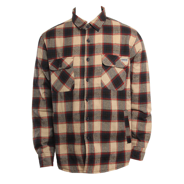Hansen Mens Woven Jason Sherpa Flannel