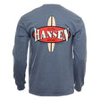 Hansen Mens Shirt Surfboard New LS