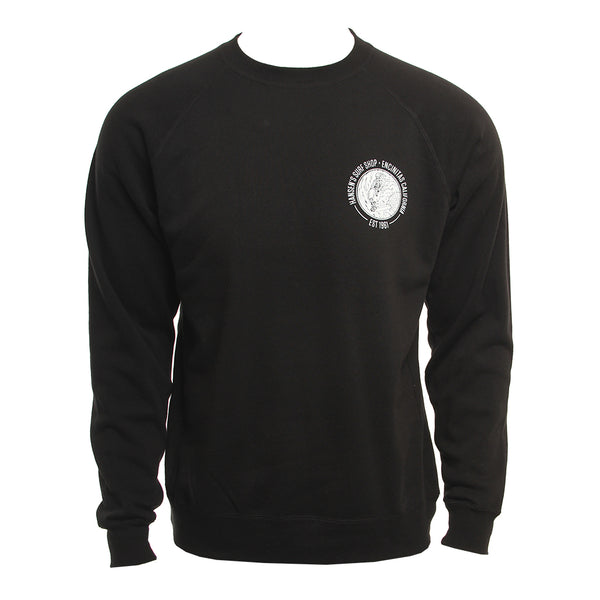 Hansen Mens Sweatshirt Skeleton Surfer Crew