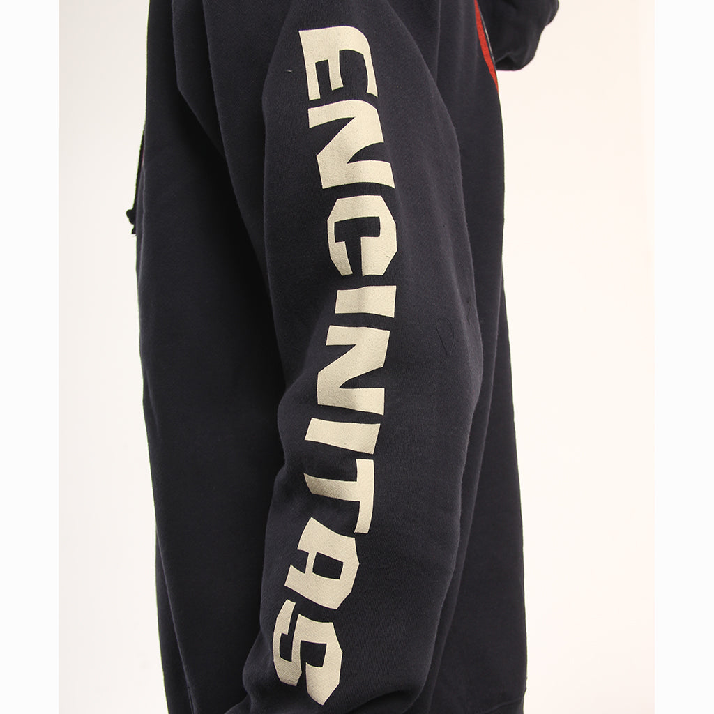 Hansen Mens Sweatshirt Split Circle FZ Hood