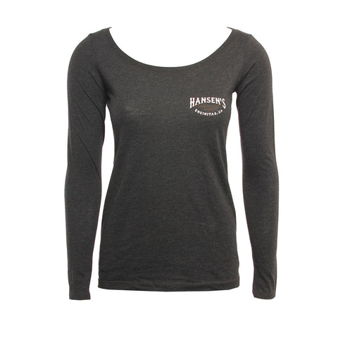 Hansen Womens Shirt Paradise Scoop LS