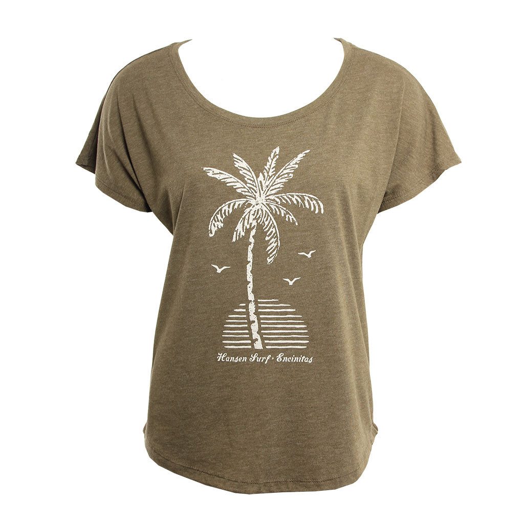 Hansen Womens Shirt Palm And Sun