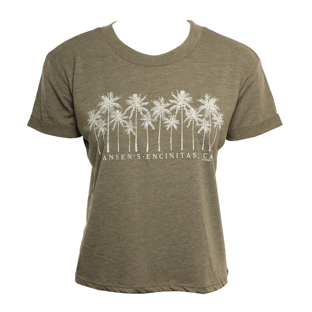 Hansen Womens Shirt Sketch Palm