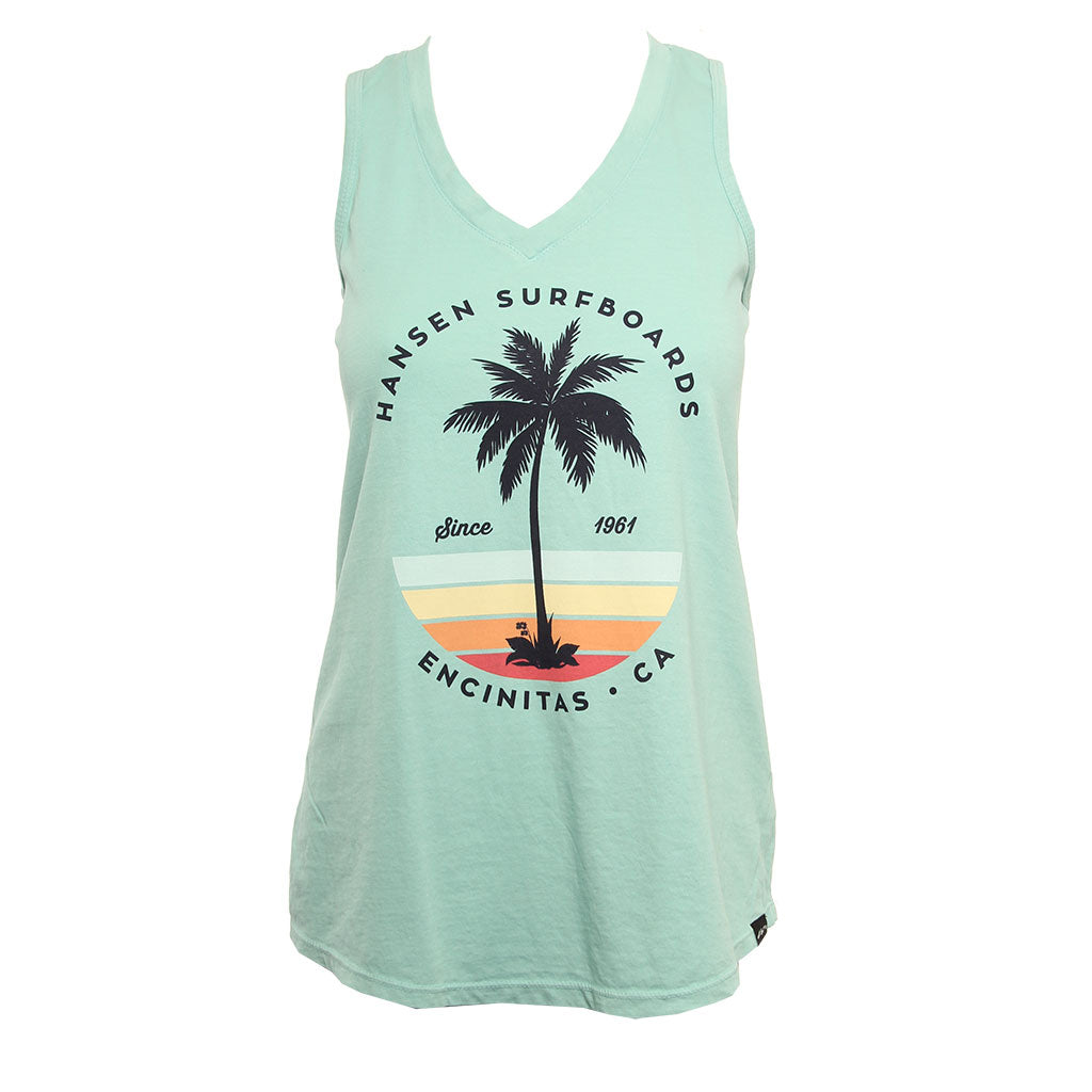 Hansen Womens Tank Top Cadbury V Neck