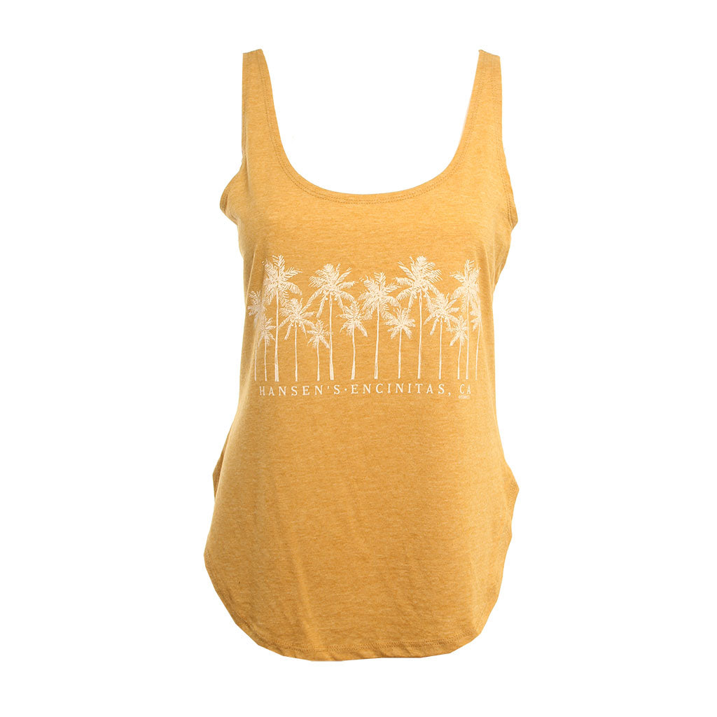 Hansen Womens Tank Top Sketch Palm