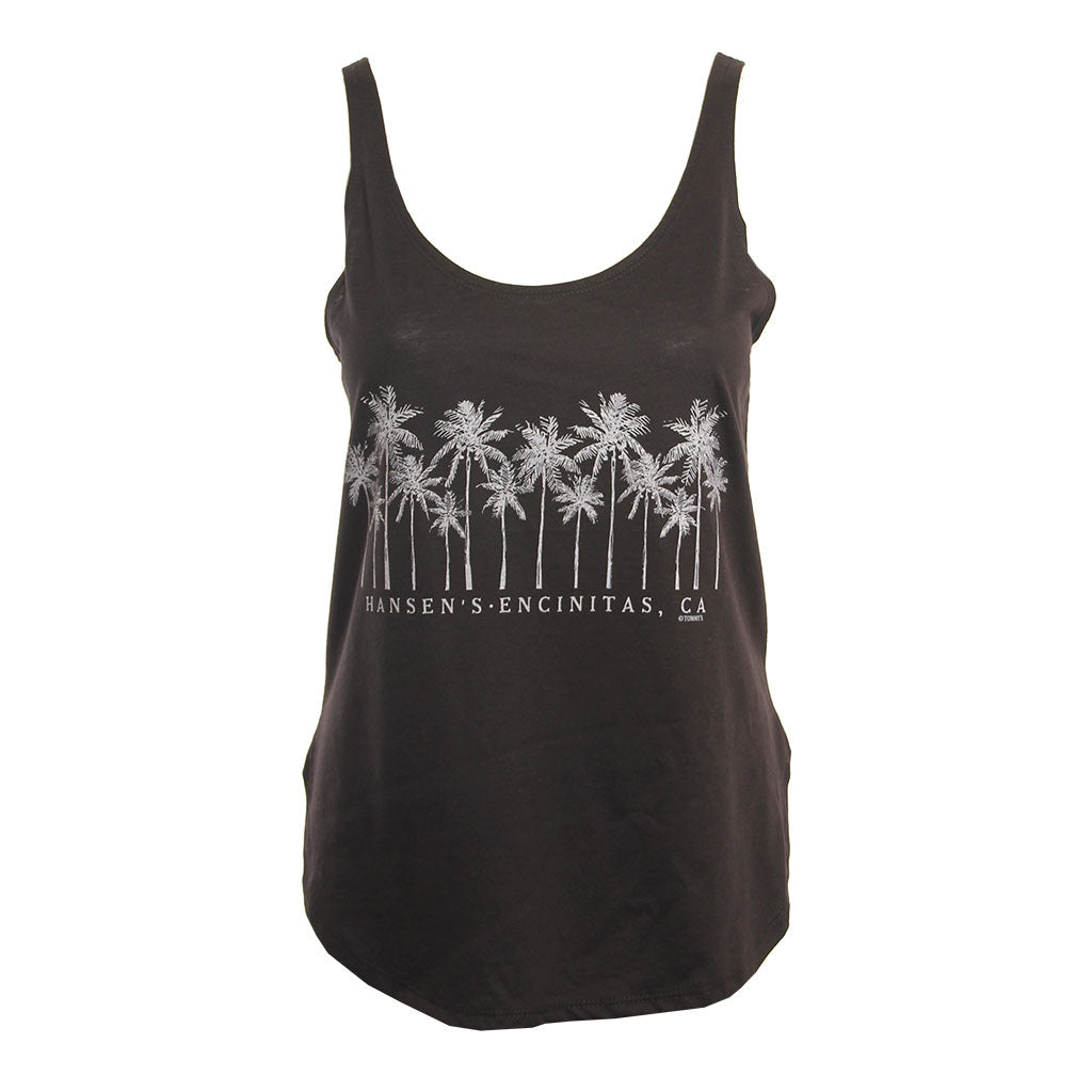Hansen Womens Tank Top Sketch Palm