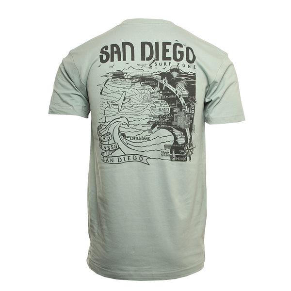 Hansen Mens Shirt San Diego Map