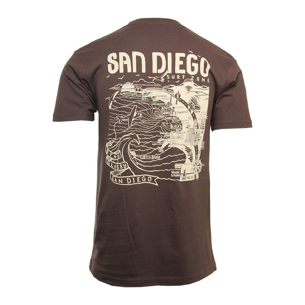 Hansen Mens Shirt San Diego Map