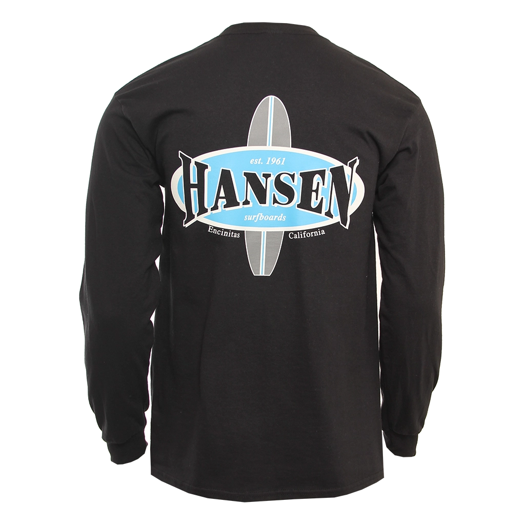 Hansen Mens Shirt Surfboard New LS