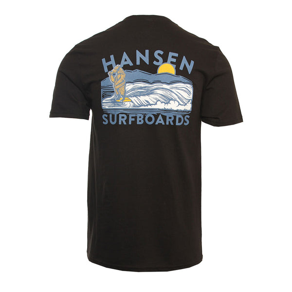 Hansen Mens Shirt Surfing Bear