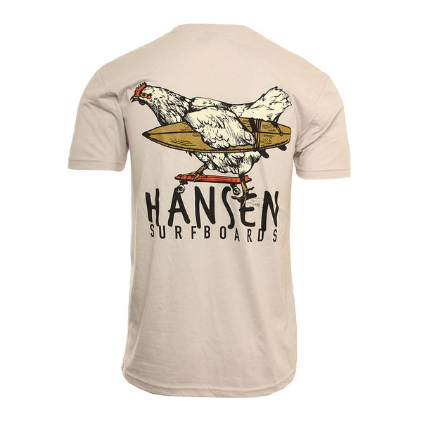 Hansen Mens Shirt Surfing Chicken