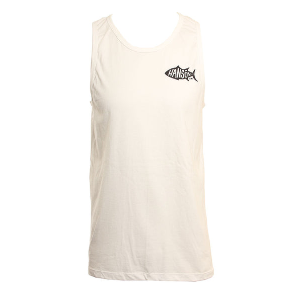 Hansen Mens Tank Top Fishy Logo