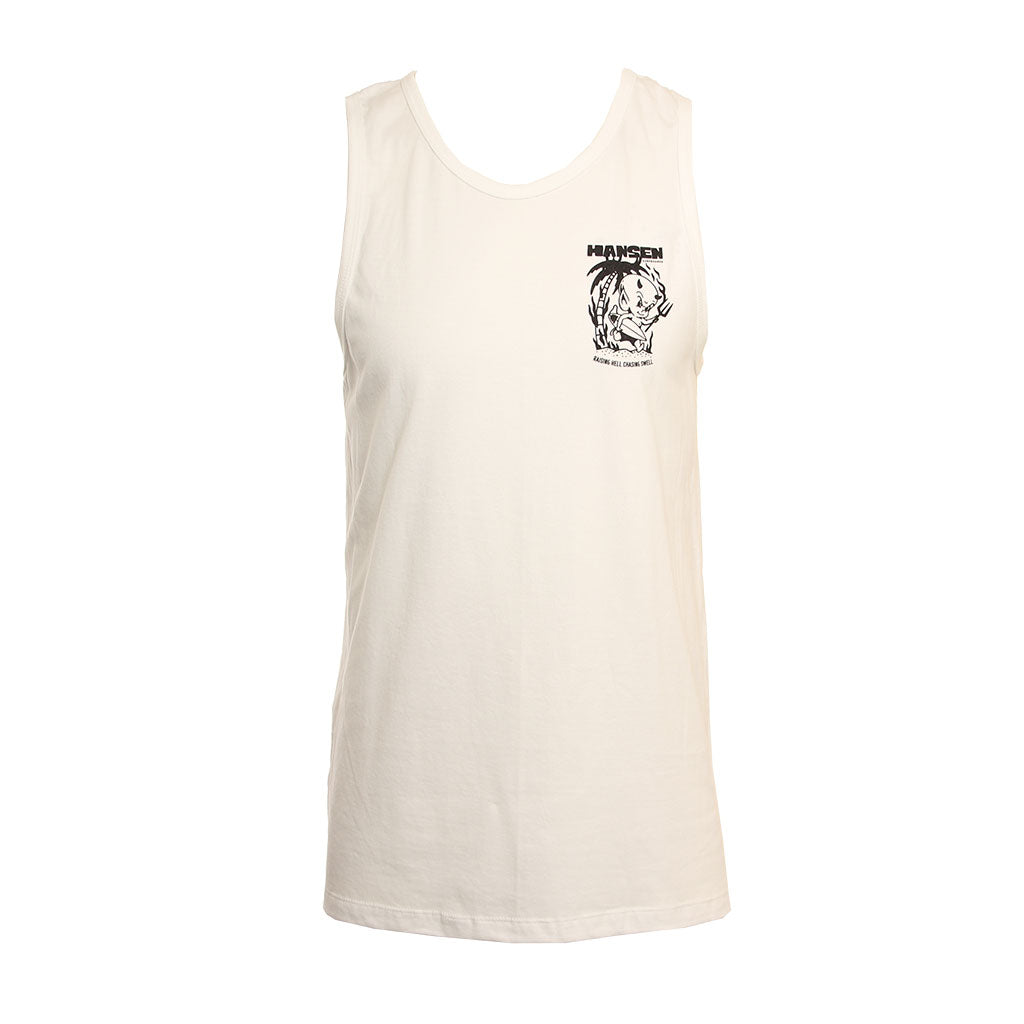 Hansen Mens Tank Top Surfing Devil