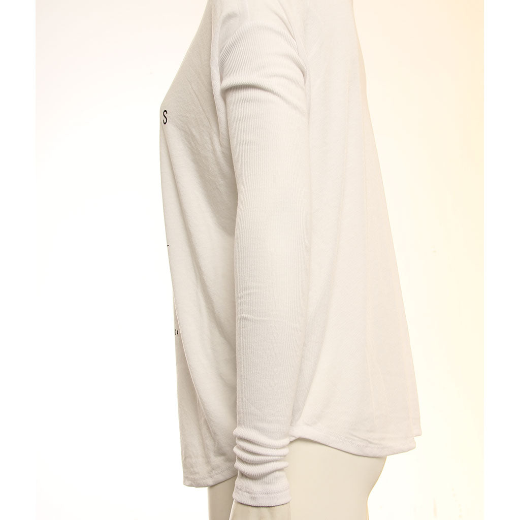 Hansen Womens Shirt Happiness Comes In Waves Long Sleeve