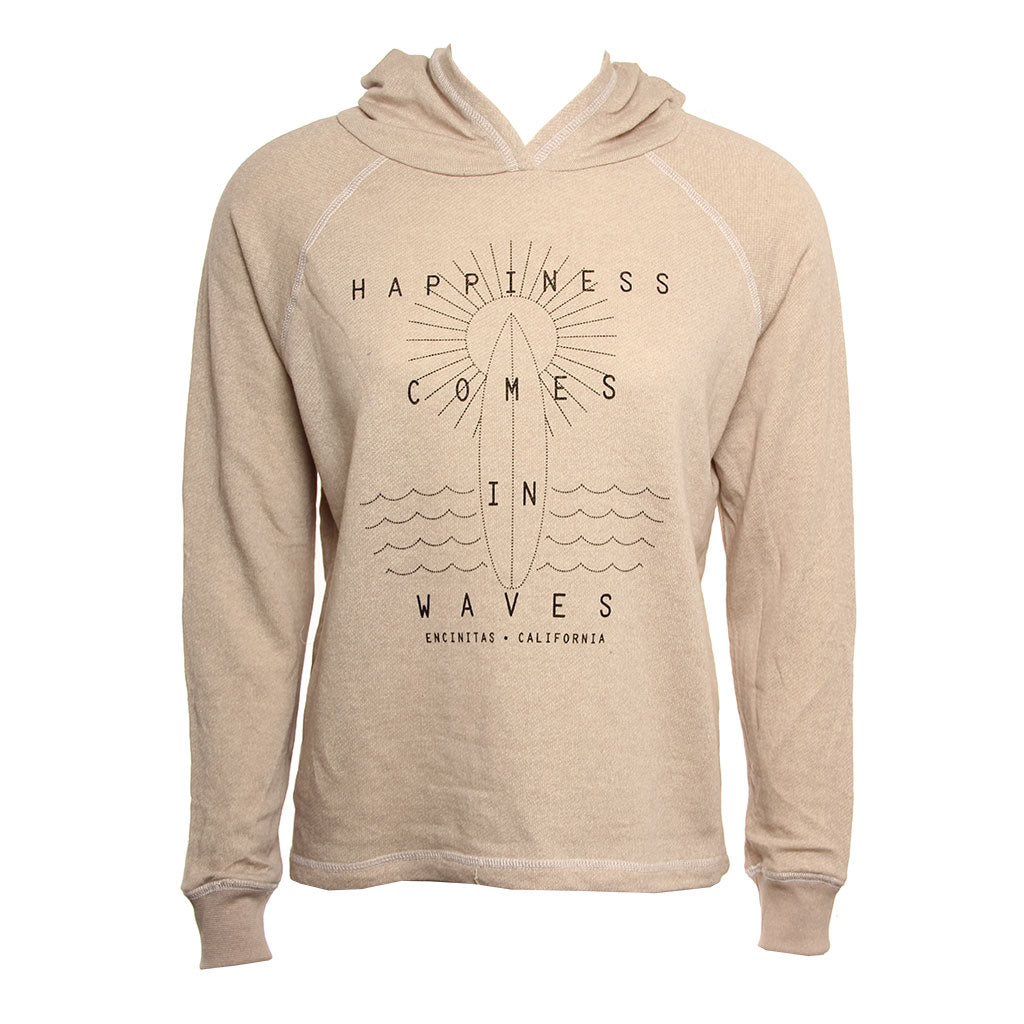 Hansen Womens Sweatshirt Happiness Comes In Waves Hoodie