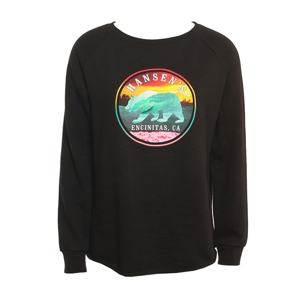 Hansen Womens Sweatshirt Sunset Bear
