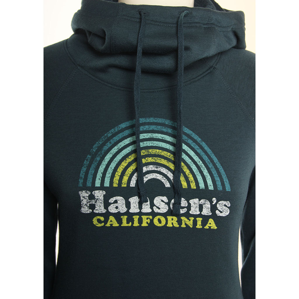 Hansen Womens Sweatshirt Under The Rainbow Hood