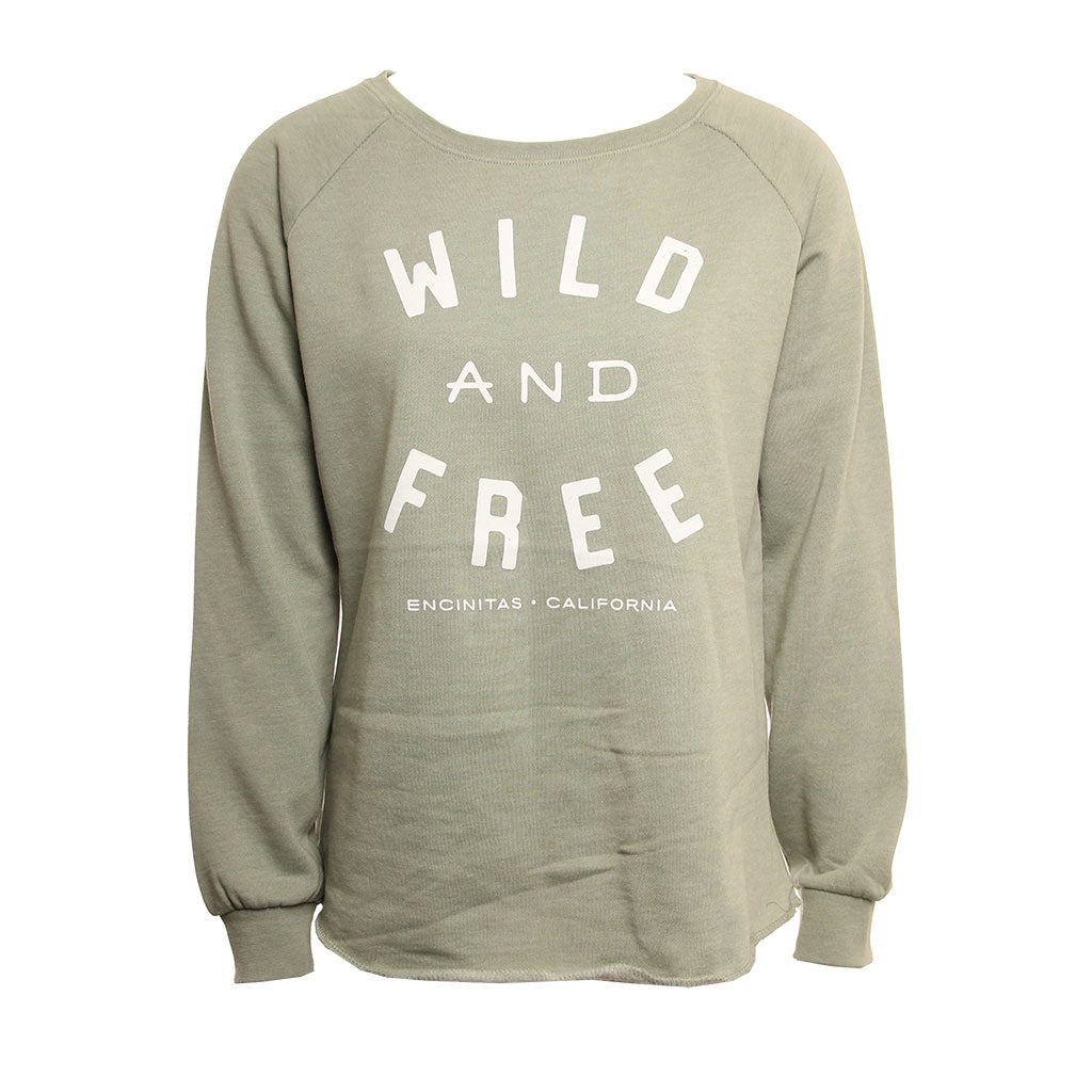 Hansen Womens Sweatshirt Wild And Free Crew