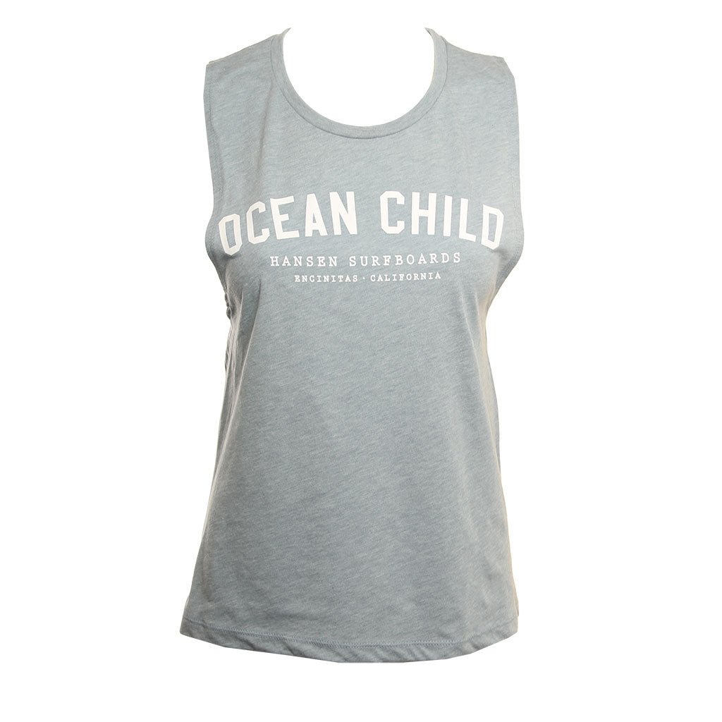 Hansen Womens Tank Top Ocean Child Festival