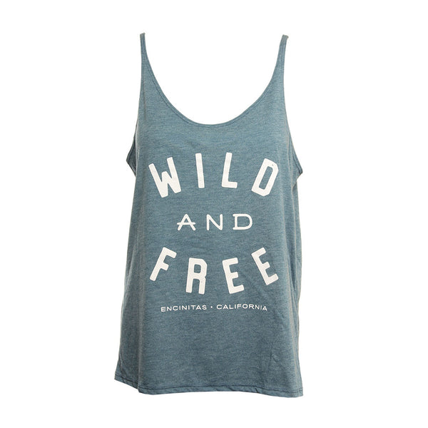 Hansen Womens Tank Top Wild And Free Slouchy