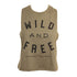 Hansen Womens Tank Top Wild And Free