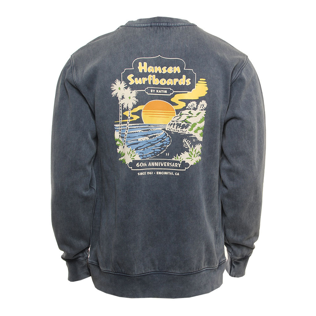 Hansen X Katin Mens Sweatshirt Hansen 60th Anniversary Crew